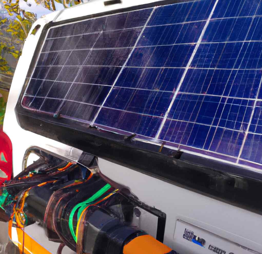 DALL·E 2022 10 09 16.31.05 placa solar flexible en una furgoneta que se vea como se instala con colores vivos en full 8K convert.io 1
